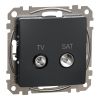 Socket combined, TV, anthracite, Sedna, SDD114478S