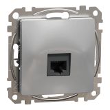 Computer socket, for built-in use, aluminum color, Sedna, SDD113461