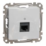 Computer socket, for built-in use, aluminum color, Sedna, SDD113466