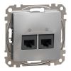 Computer socket, RJ45, aluminum, Sedna, SDD113467