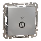 TV socket, for built-in use, aluminum color, Sedna, SDD113474