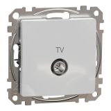 TV socket, for built-in use, aluminum color, Sedna, SDD113478