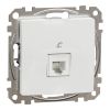 Telephone socket, RJ11(6p4c), white, Sedna, SDD111491