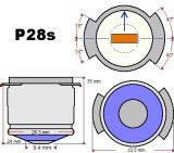 Специална лампа K 30-400, 30V, 400W, P28S, за кино прожектори - 2 - Викиват Специална лампа K 30-400, 30V, 400W, P28S, за кино прожектори - 2