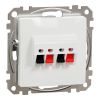 Audio socket, speaker terminal, white, Sedna, SDD111411