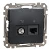 Socket combined, TV, anthracite, Sedna, SDD114469T
