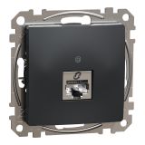 Computer socket, for built-in use, anthracite color, Sedna, SDD114451S