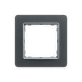 Single decorative frame, in smoked glass color, from the Sedna series by Schneider Еlectric, SDD362801