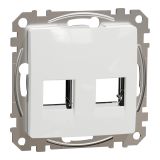 Decorative cover, white, from the Sedna series by Schneider Еlectric, SDD111442C
