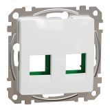 Decorative cover, white, from the Sedna series by Schneider Еlectric, SDD111443C