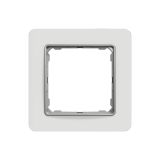 Единична декоративна рамка, в цвят стъкло, от серия Sedna на Schneider Еlectric, SDD360801