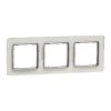 Тройна декоративна рамка, стъкло, Sedna, Schneider, SDD360803