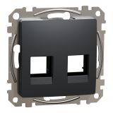 Декоративен капак, в цвят антрацит, от серия Sedna на Schneider Еlectric, SDD114444C