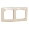 Двойна декоративна рамка, бежов, Sedna, Schneider, SDD312802