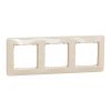 Тройна декоративна рамка, бежов, Sedna, Schneider, SDD312803