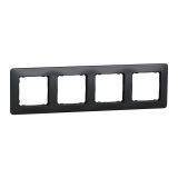 Четворна декоративна рамка, в цвят антрацит, от серия Sedna на Schneider Еlectric, SDD314804