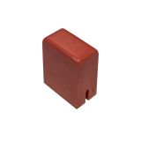 Isostat knob, 6.5x11.5x14mm, orange color