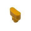 Isostat knob 6.5x11.5x11.5mm, hole measuring 3.8x3.8mm, yellow color - 1