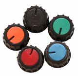 Potentiometer knob ф20х17mm, red, indicator