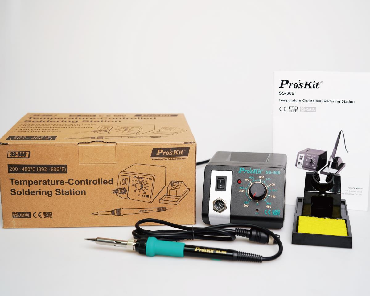 Запояваща станция, SS-306B, 230VAC, 75W, 200~480°C, PRO'S KIT