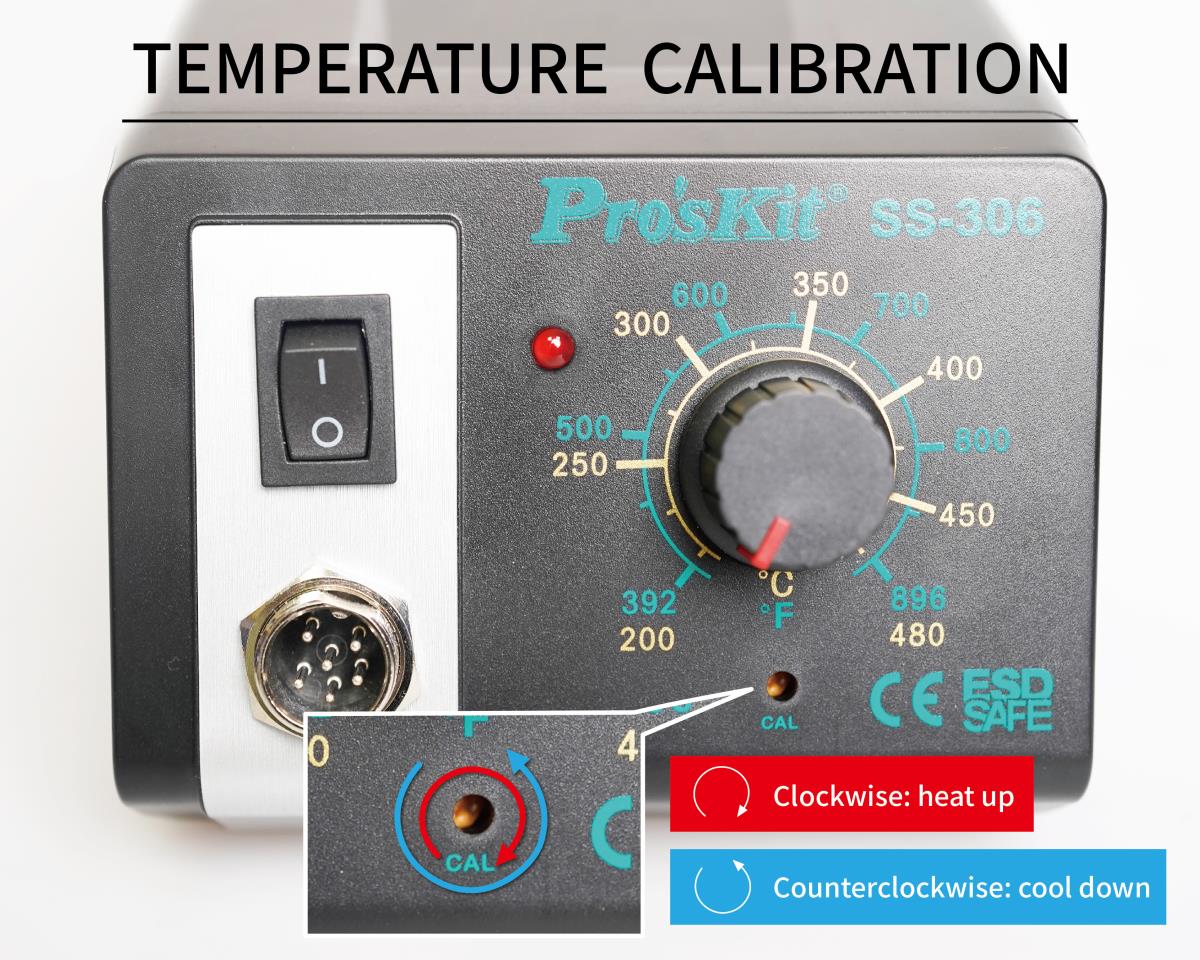Запояваща станция, SS-306B, 230VAC, 75W, 200~480°C, PRO'S KIT
