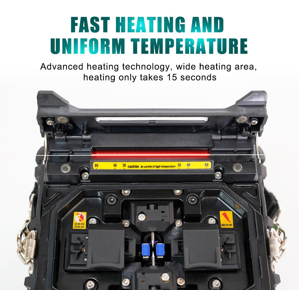 Fiber Optic Cable Splicing Machine, 230VAC, Li-Ion, LED, TE-6801F-W, PRO'S KIT