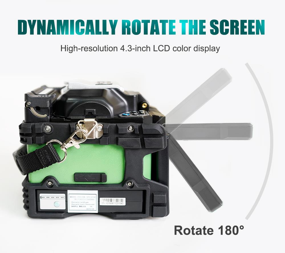 Fiber Optic Cable Splicing Machine, 230VAC, Li-Ion, LED, TE-6801F-W, PRO'S KIT