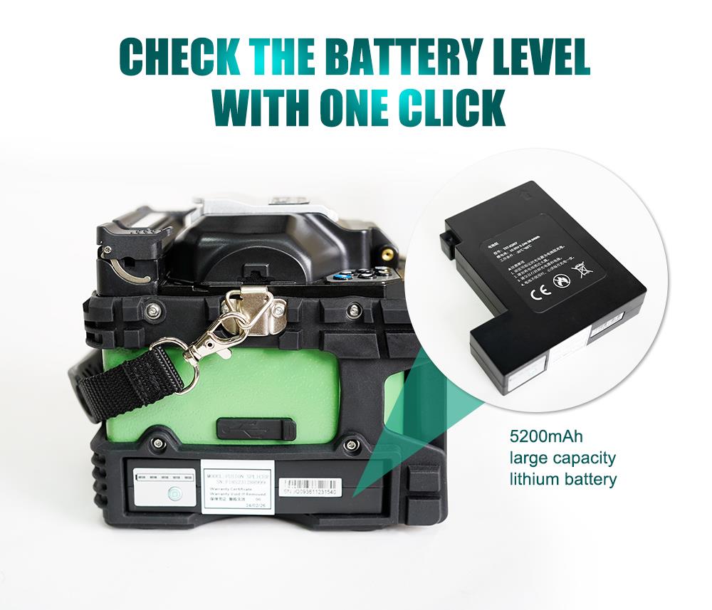 Machine for splicing optical cable, 230VAC, Li-Ion, LED, TE-6801F-W, PRO'S KIT