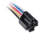Relay Socket AS403, 14 VDC, 30 А, 5pin (NO+NC), wire output