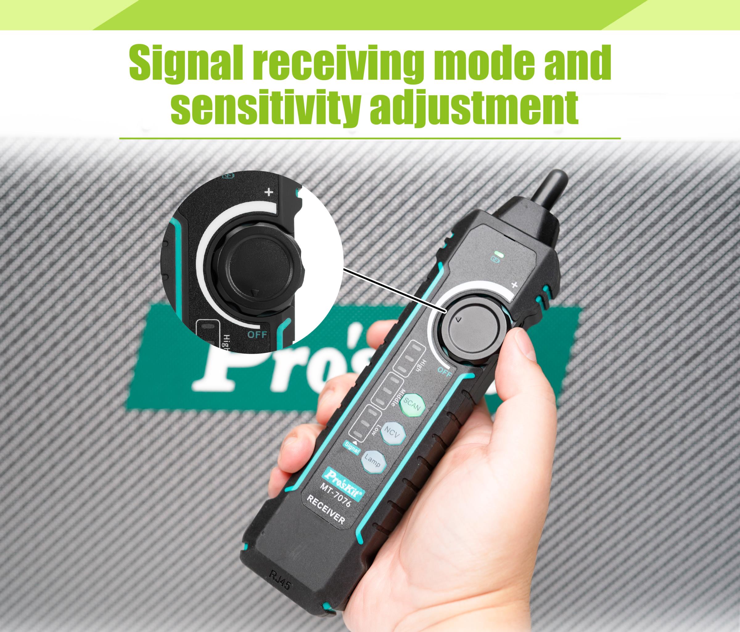 Тестер за компютърни мрежи, MT-7071N, за дължина, F, UTP, STP, PRO'S KIT