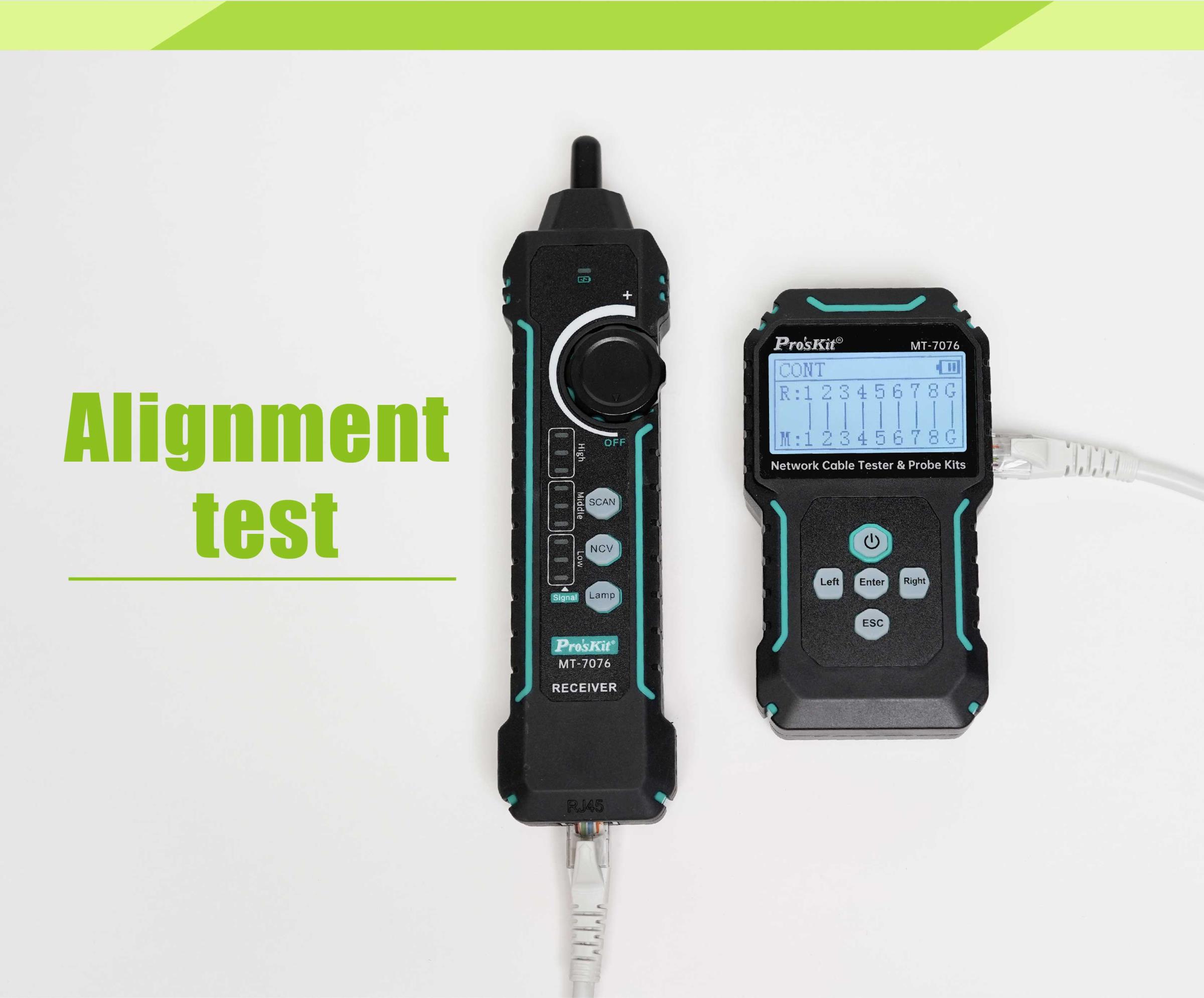 Computer network tester networks, MT-7076, noise and length, USB, F, UTP, STP, PRO'S KIT