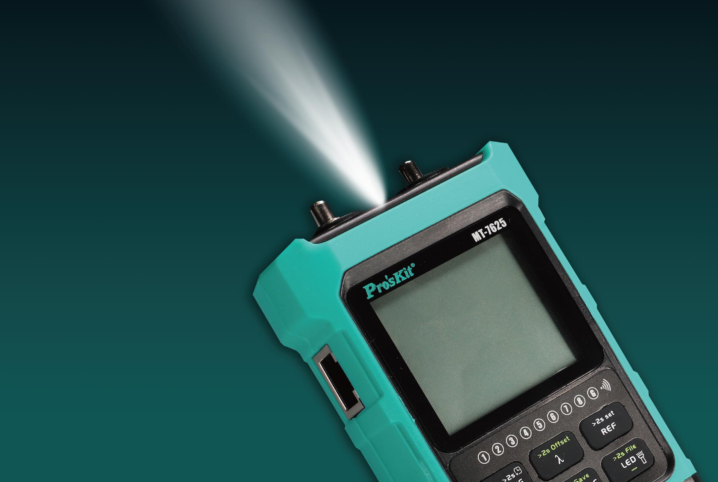 Тестер за компютърни мрежи, MT-7625, оптичен измервател, USB, PRO'S KIT