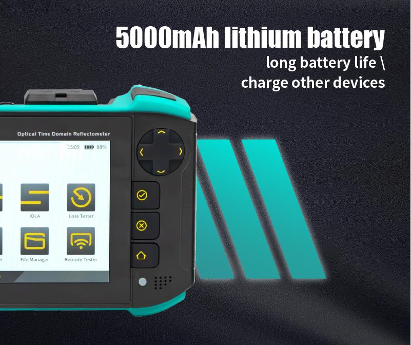 Computer network tester, MT-7650, fiber optic cables, touchscreen, USB, PRO'S KIT