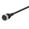 Encoder cable, CID6S-10, M17, 9-pin, straight connector, 10m, NPN