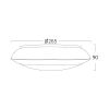 LED ceiling light BG37-30710, E27, IP65, white - 6
