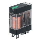 Electromagnetic relay 14F-LS-1Z, coil 230VAC, 12A, 250VAC, SPDT, NO+NC, LED