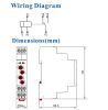Реле за време ATMTD-M1, DELAY OFF, 0.1s-15min, LED, DIN шина - 2