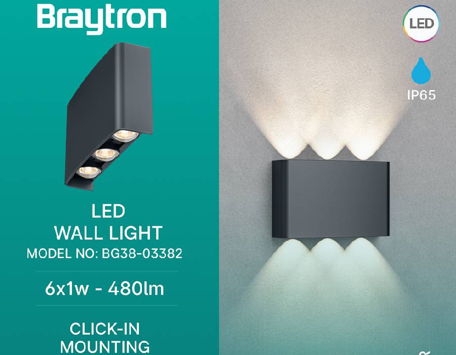 LED лампа за стена BG38-03382, 6x1W