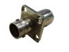 Connector, adapter, metal, for panel, BNC/ F - F F

