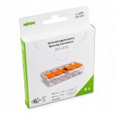 Компплект клема, бърза връзка, 5x0.2-4 mm2, петoрна, 8бр., WAGO 221-415/995-008