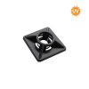 Self-adhesive base for cable ties, BY90-01221, 19x19mm, black, pack of 100 pcs.