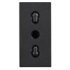Контакт 2P+E, 1 модул, 16A, детска защита, черен, Classia Pro Bticino