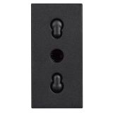 Електрически контакт, 16A, 250VAC, черен, за вграждане, Classia Pro, Bticino, RG4180P