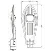 LED street lamp, 100W, 220VAC, 11500lm, 6000K, cold white, IP65, BT40-09132 - 2 - Vikiwat LED street lamp, 100W, 220VAC, 11500lm, 6000K, cold white, IP65, BT40-09132 - 2