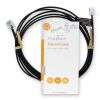 Телефонен кабел, RJ11 6P4C M-RJ11 6P4C M, Cu, 2m, черен, TCGL90200BK20, NEDIS - 2
