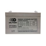 Lead-Acid Battery 6V 7Ah, OT7-6(GEL)/CD, OUTDO
