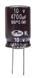 Кондензатор електролитен 4700uF, 10V, THT, ф16x25mm