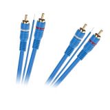Car audio amp cable 2xRCA/m - 2xRCA/m, 5m, KPO2669-5