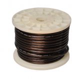 Power conductor, for audio/video signal, 1x10mm2, oxygen-free copper (OFC), brown, silicon rubber (SiR)