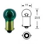 Automotive Filament Lamp, 24 V, 3 W, BA9S, green